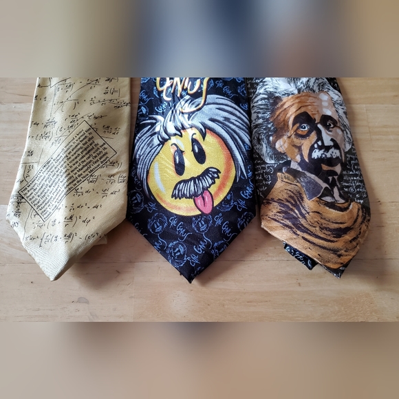 ALBERT EINSTEIN Lot of 3 Mens Ties - Picture 2 of 10